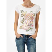 White Printed T-Shirt for Women White Printed T-Shirt for Women